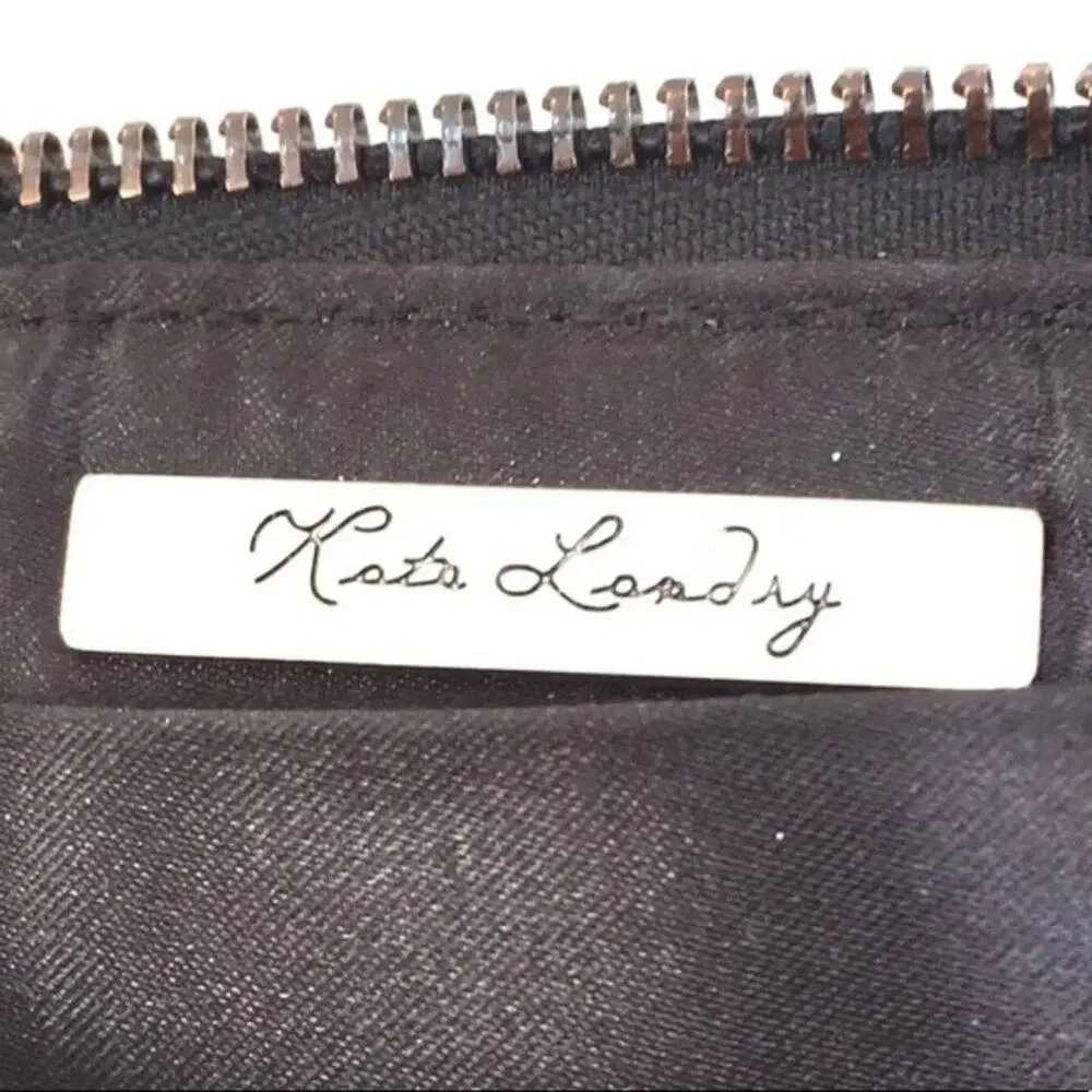 Kate Landry studded black wristlet read comm